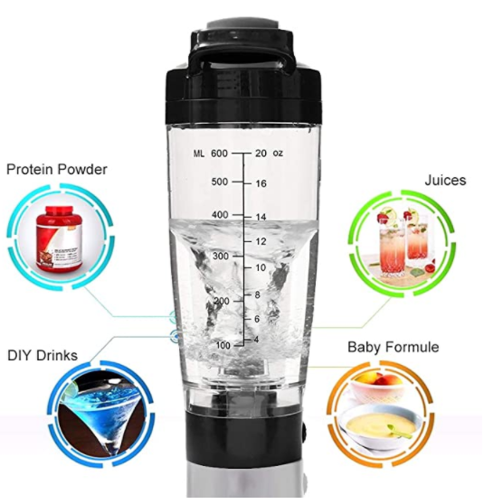 600ml Electric Water Bottle Mixer Automation Protein Shaker Portable Blender