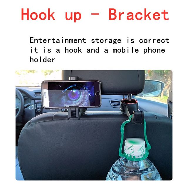 2 in 1 Car Seat Hook for Purses and Bags with Phone Holder – Prya